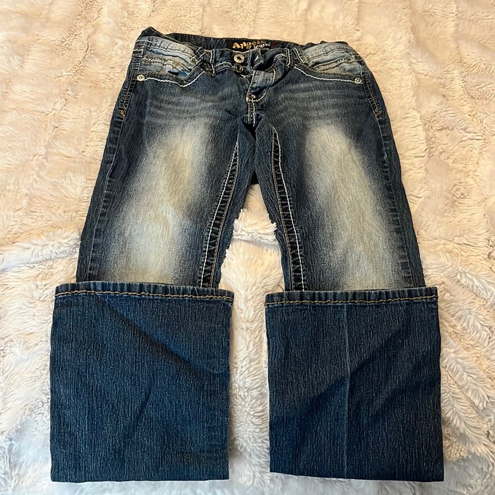 White washed jeans. Angel jeans. Size 7.